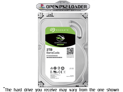 2TB Modded PS2 Bundle - 100s of PS2 Titles - 1000s of Titles - Retro Modd