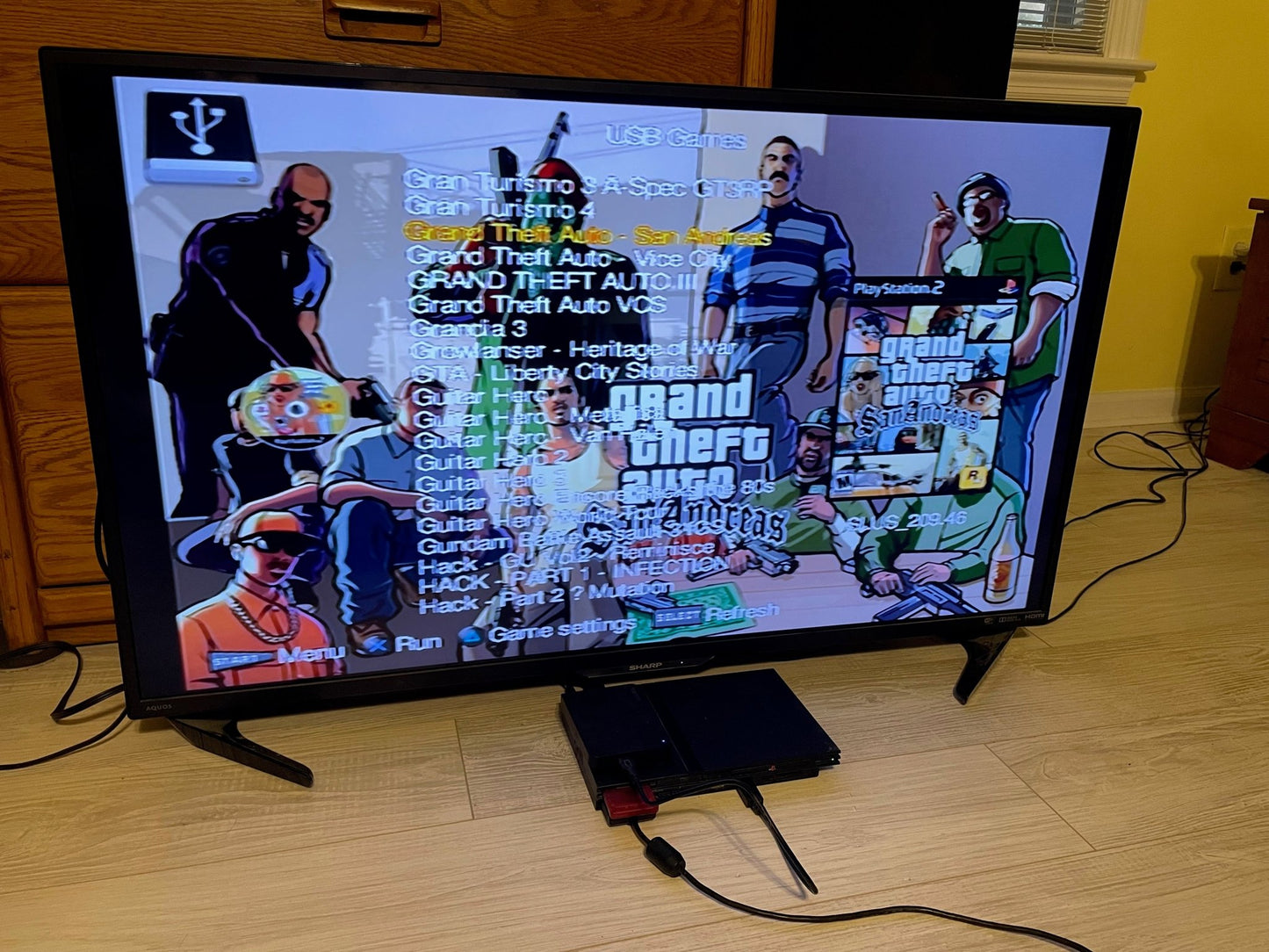 2TB modded PS2 Slim with external 2TB drive pre-loaded with hundreds of PS2 titles