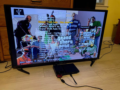 2TB modded PS2 Slim with external 2TB drive pre-loaded with hundreds of PS2 titles