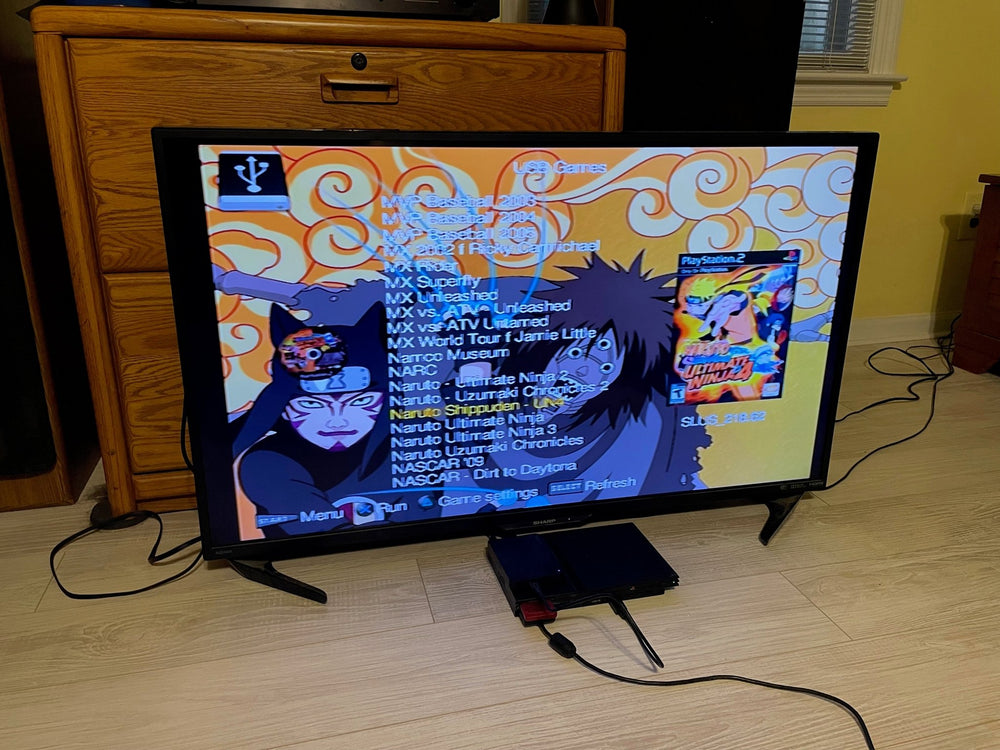 2TB Modded PS2 Slim Console - 100s of PS2 Titles - 1000s of Titles - Retro Modd