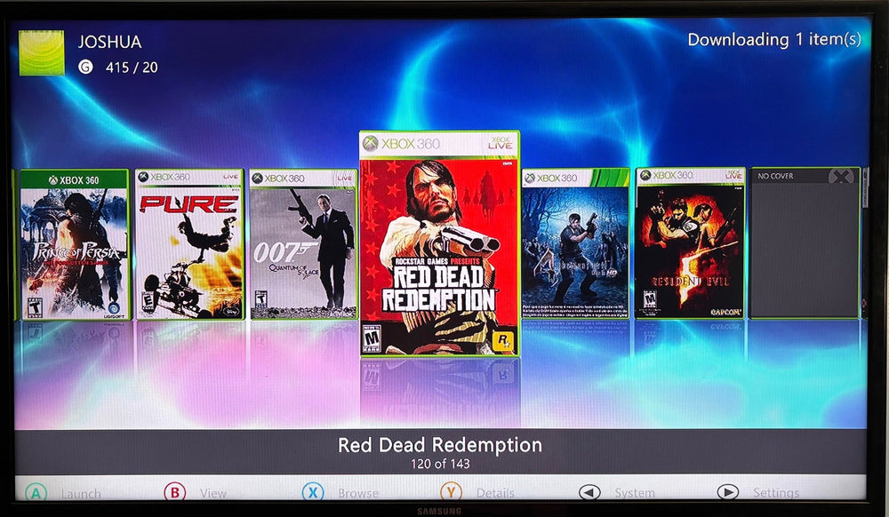 2TB Modded Xbox 360 Slim Bundle RGH RGH3 - Aurora Dashboard - 220+ Xbox 360 Games - Retro Modd