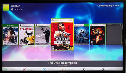 2TB Modded Xbox 360 Slim Bundle RGH RGH3 - Aurora Dashboard - 220+ Xbox 360 Games - Retro Modd