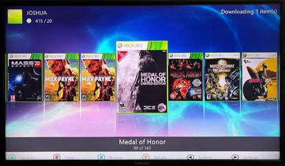 2TB Modded Xbox 360 Slim Bundle RGH RGH3 - Aurora Dashboard - 220+ Xbox 360 Games - Retro Modd