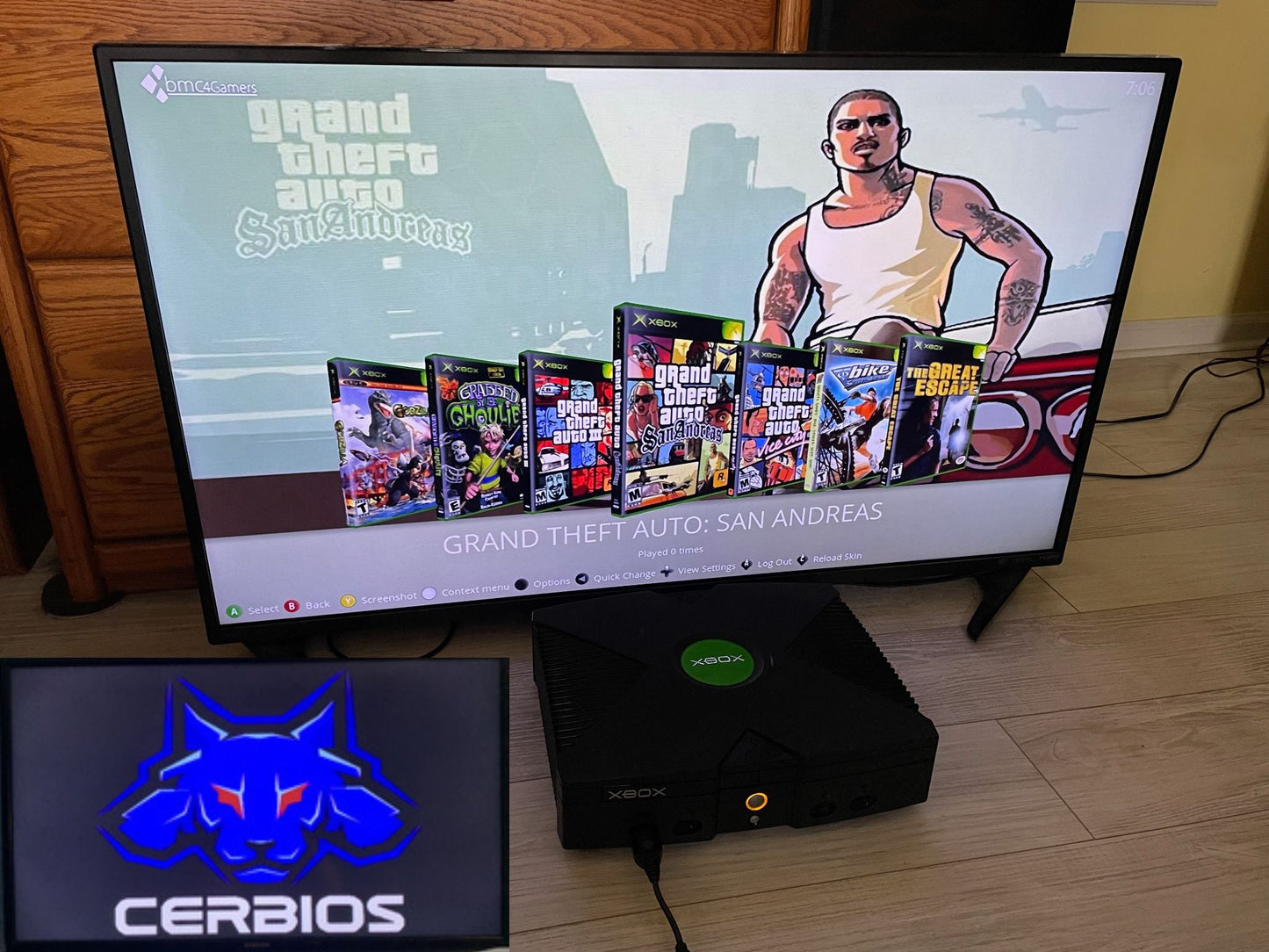 8TB Cerbios Modded Xbox with 128MB RAM Upgrade - Retro Modd