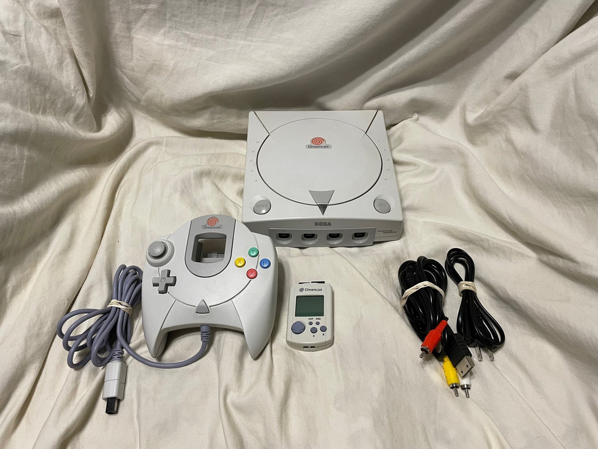 Modded Dreamcast Console Bundle - All US Dreamcast Titles - 1000s of Titles - GDEMU w/ 256GB Card - Controller VMU AV AC - Retro Modd