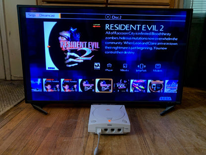 Modded Dreamcast Console HDMI Bundle - All US Dreamcast Titles - 1000s of Titles - GDEMU w/ 256GB Card - Controller VMU HDMI AC - Retro Modd