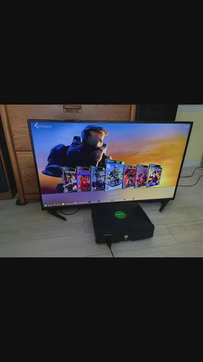 Console Xbox originale modifiée de 2 To avec plus de 880 titres Xbox américains et 10 000 ROM rétro