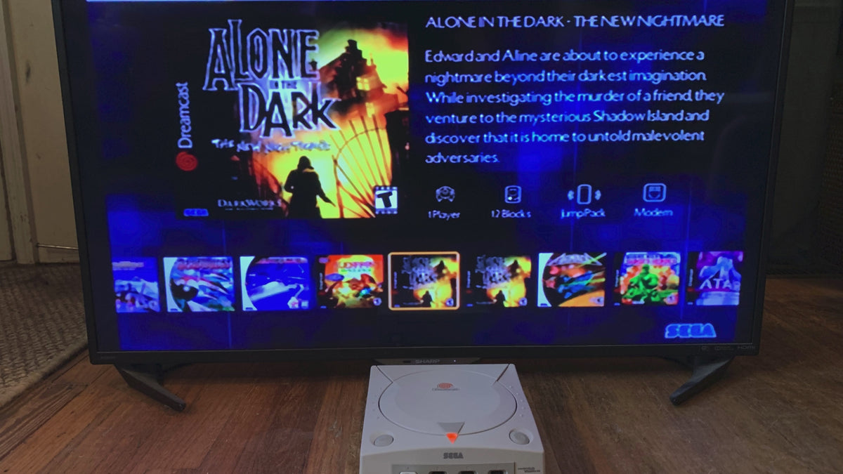 Modded Dreamcast Console with GDEMU 5000+ Games All US Dreamcast Titles