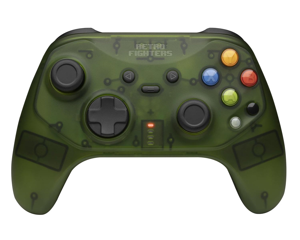 Retro Fighters Hunter Xbox wireless controller with 2.4GHz USB dongle Hall Effect analog sticks pressure sensitive buttons and USB-C port